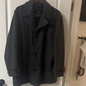 London Fog Dark Gray Pea Coat